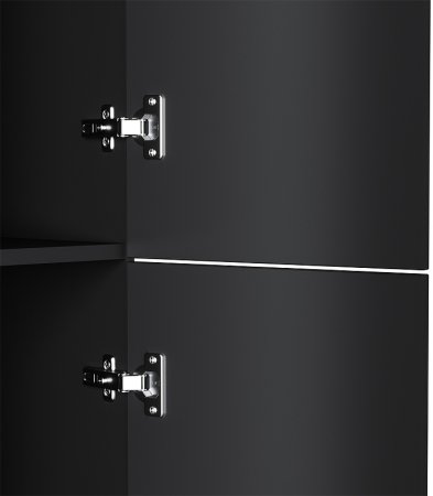 Шкаф пенал AM.PM Gem 30 R M90CHR0306BM подвесной Черный матовый 