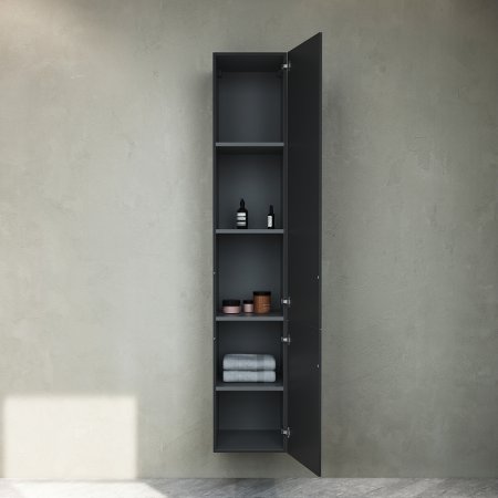 Шкаф пенал AM.PM Gem 30 R M90CHR0306BM подвесной Черный матовый 