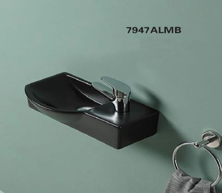 Раковина CeramaLux NC 7947ALMB черная матовая 