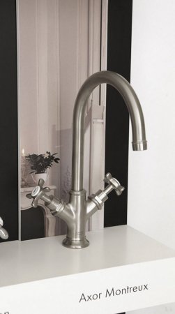 Смеситель Axor Montreux 16502820 для раковины, шлифованный никель 