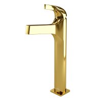 Смеситель WasserKRAFT Sauer 7103Н для раковины, золото глянцевое