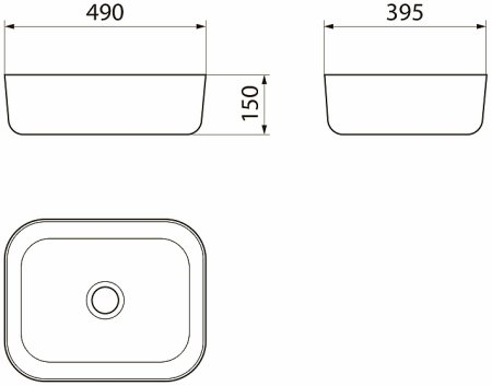 Раковина-чаша Point Афина 50 PN43041 Белая 