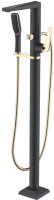 Смеситель для ванны Boheme Venturo 389-B напольный Черный Золото