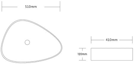 Раковина-чаша Ceruttispa 51 CR0089 СТ9570 Белая 