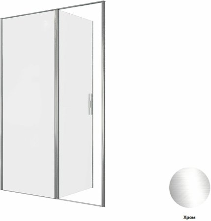 Душевая дверь Allen Brau Priority 140 3.31034.00 профиль Хром стекло прозрачное 