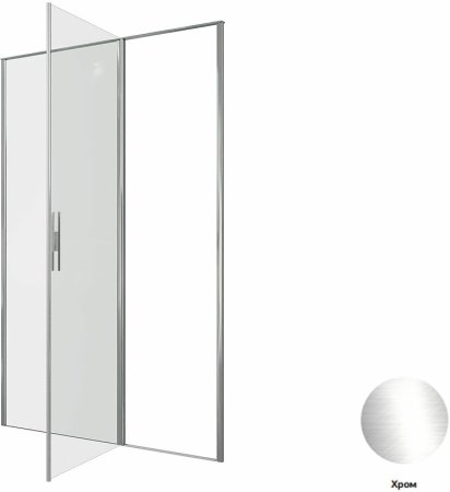Душевая дверь Allen Brau Priority 140 3.31034.00 профиль Хром стекло прозрачное 