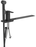 Гигиенический душ Milardo с установкой на унитаз, черный матовый, Tidy (001BL00M08)