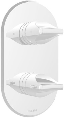 Смеситель для душа Bossini Apice Z00500.045 с термостатом Белый матовый 