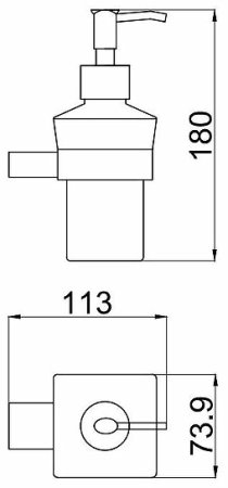 Дозатор для жидкого мыла Allen Brau Infinity 6.21006-31 Черный матовый 