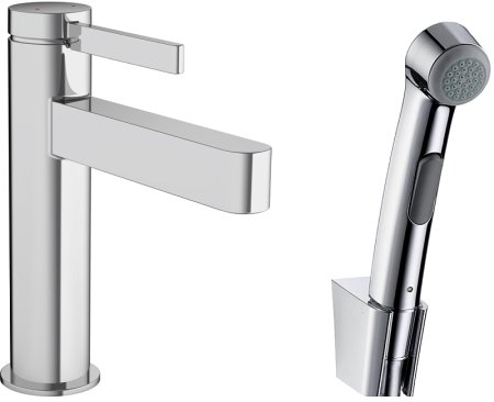 Смеситель для раковины Hansgrohe Finoris 76210000 с гигиеническим душем Хром 