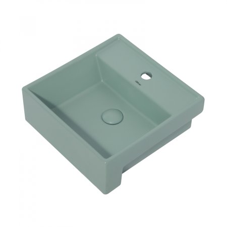 Раковина накладная ABBER Rechteck AC2208MCG светло-зеленая матовая 