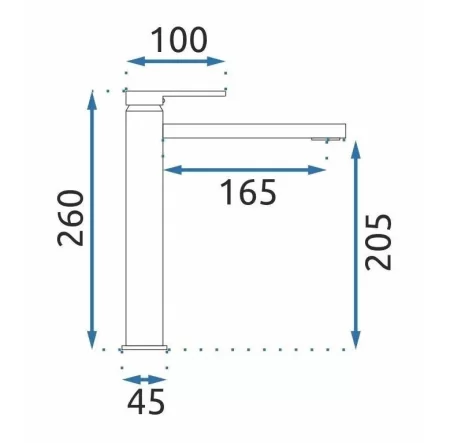 Смеситель для раковины без донного клапана Rea Verso REA-B9140 
