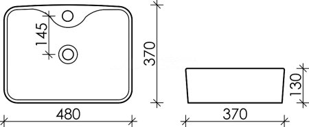 Раковина Ceramica Nova Element CN6033 накладная 