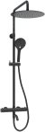 Душевая система WasserKRAFT A288.160.078.BM Thermo с термостатом Черная матовая 