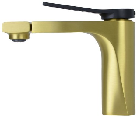 Смеситель для раковины Bronze de Luxe Element EL02XGB Матовое золото Черный 