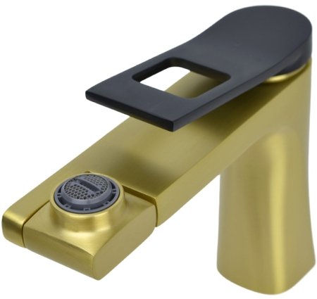 Смеситель для раковины Bronze de Luxe Element EL02XGB Матовое золото Черный 