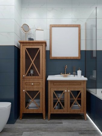 Шкаф пенал Creto Vetra 55 R 15-16056NR Орех 