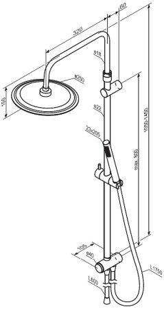 Душевая система Damixa Scandinavian Pure 936000000 Хром 