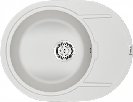 Мойка кухонная Paulmark Oval PM316502-WH белый 
