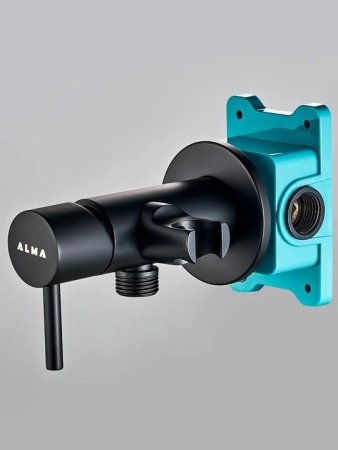 Гигиенический душ со смесителем ALMAes Benito AL-859-05 Черный матовый 