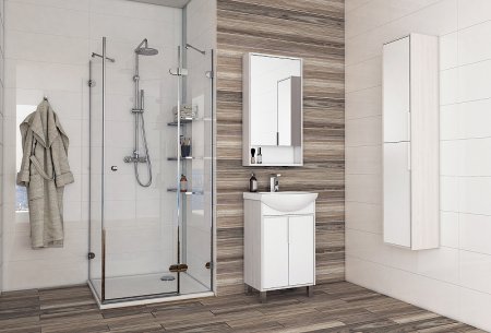 Тумба под раковину Aquaton Рико 50 1A212401RIB90 Белый Ясень фабрик 