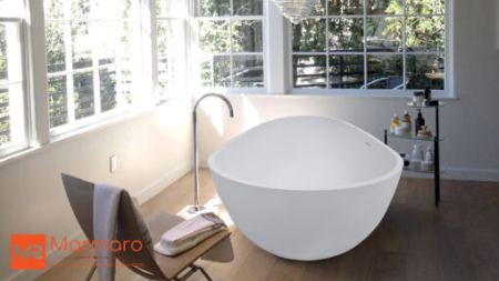 Ванна из литьевого мрамора Marmaro Токио 170х85 см. 