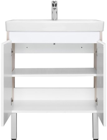 Тумба под раковину Aquaton Сканди Doors 70 1A278901SDB20 Белый глянец Дуб верона 