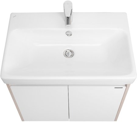 Тумба под раковину Aquaton Сканди Doors 70 1A278901SDB20 Белый глянец Дуб верона 