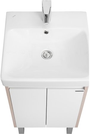 Тумба под раковину Aquaton Сканди Doors 45 1A278701SDB20 Белый глянец Дуб верона 