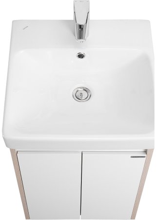 Тумба под раковину Aquaton Сканди Doors 45 1A278701SDB20 Белый глянец Дуб верона 