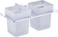 Стакан для ванной комнаты двойной Raglo R301.08, хром