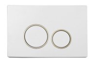 Кнопка смыва Boheme 660 белый / золото