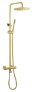 Душевая система с термостатом Boheme UNO 468-T-G золото глянец 