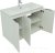 Тумба с раковиной Aquanet Алвита New 100 3 дверцы, белый матовый 