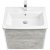 Тумба под раковину Roca Ronda 60 ZRU9303002 подвесная Бетон Белый матовый 