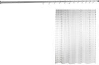 Комплект Штора для ванной Ridder Loupe 35897 + Карниз для ванны Aquanet прямой 170 см + Крючок для