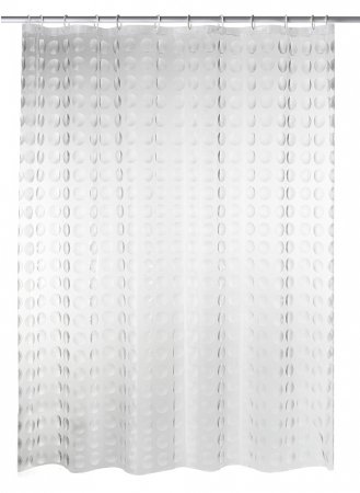 Комплект Штора для ванной Ridder Loupe 35897 + Карниз для ванны Aquanet прямой 170 см + Крючок для 