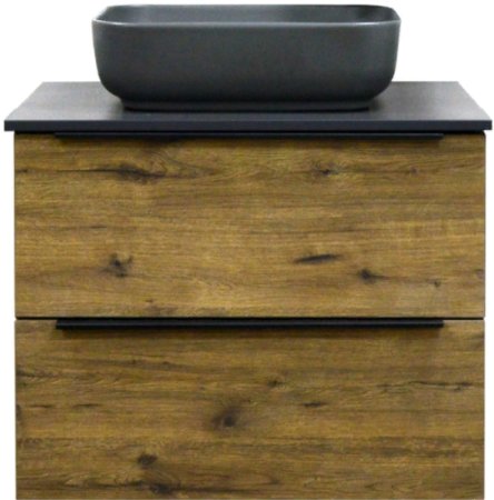 Тумба под раковину Azario Gris 75 CS00080424 подвесная Дуб Веллингтон 