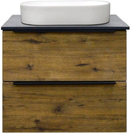 Тумба под раковину Azario Gris 75 CS00080424 подвесная Дуб Веллингтон 