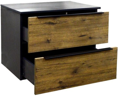 Тумба под раковину Azario Gris 75 CS00080424 подвесная Дуб Веллингтон 