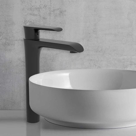 Смеситель для раковины Vincea Esse VBF-1E2MB Черный матовый 