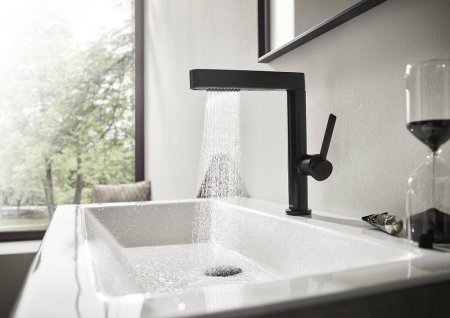 Смеситель Hansgrohe Finoris 230 76063670 для раковины, матовый черный 