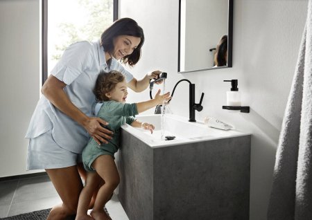 Смеситель Hansgrohe Finoris 230 76063670 для раковины, матовый черный 