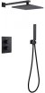 Душевая система Abber Insel AF8051B с термостатом Черная матовая 