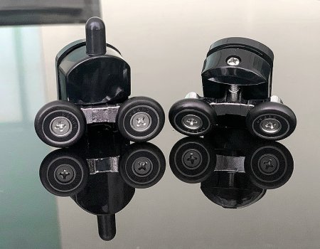 Душевой уголок Abber 100х100 AG01100B профиль Черный стекло прозрачное 