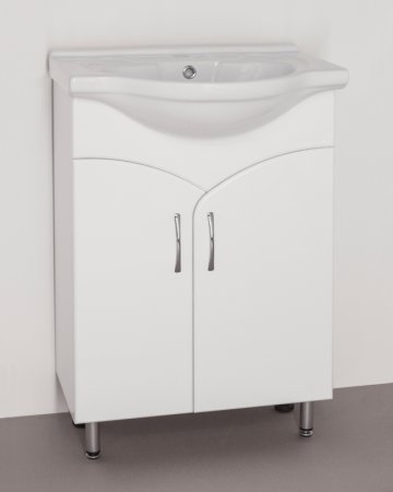 Тумба под раковину Style Line Эко Стандарт 15 Байкал 60 Белый глянец 