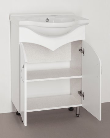 Тумба под раковину Style Line Эко Стандарт 15 Байкал 60 Белый глянец 