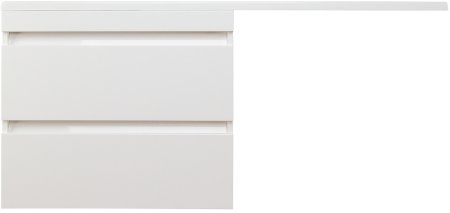 Тумба под раковину Style Line Даллас Люкс Plus 130 СС-00002352 подвесная Белая 