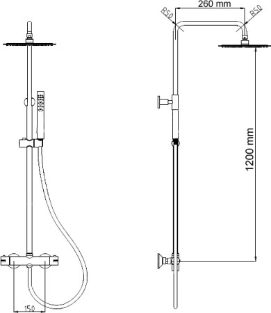 Душевая стойка RGW Shower Panels SP-21 