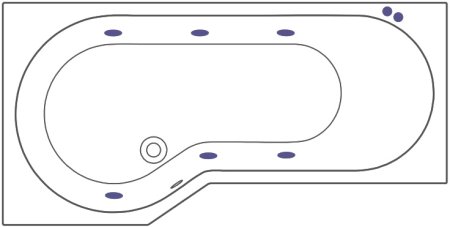 Акриловая ванна Excellent Be Spot WAEX.BSL16.SOFT 160x80 L 
